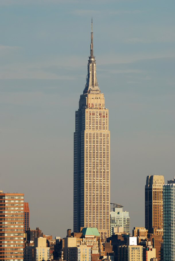The Empire State building use to be the tallest building in the world.