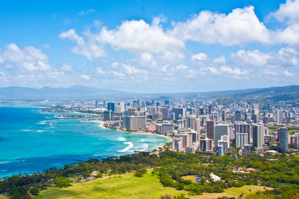 O'ahu is the third largest island of  Hawaiis main eight islands and it's rich in natural sites that feature volcanic rock as well as lush tropical vegetation.