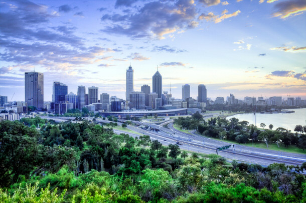 Perth view of the city