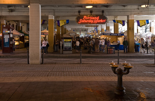 Original Market Location Under Burnside Bridge