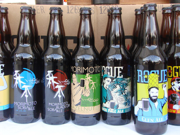 Rogue and Morimoto Microbrewed Beer for Sale - Saturday Market - Portland OR by Adam Jones, Ph.D. - Global Photo Archive, on Flickr Rogue and Morimoto Brands on Sale at the Saturday Market