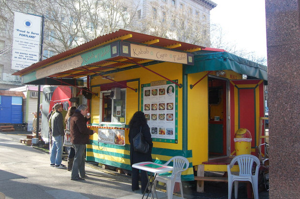 Mediterranean Food Cart in Portland, Oregon