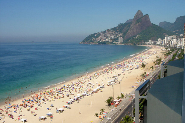 View of Ipanema and Leblon Beaches