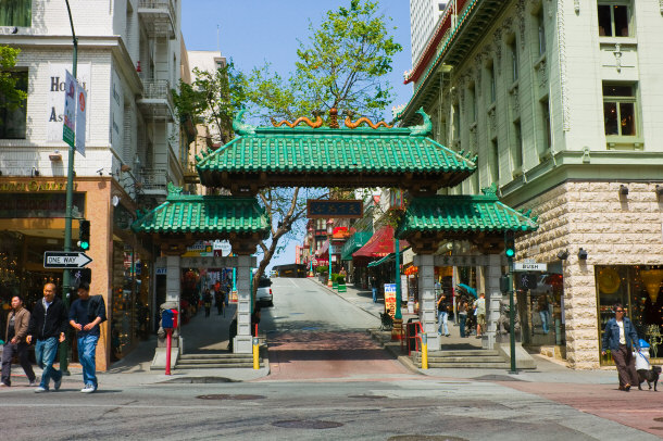 Gates to Chinatown in San Francisco