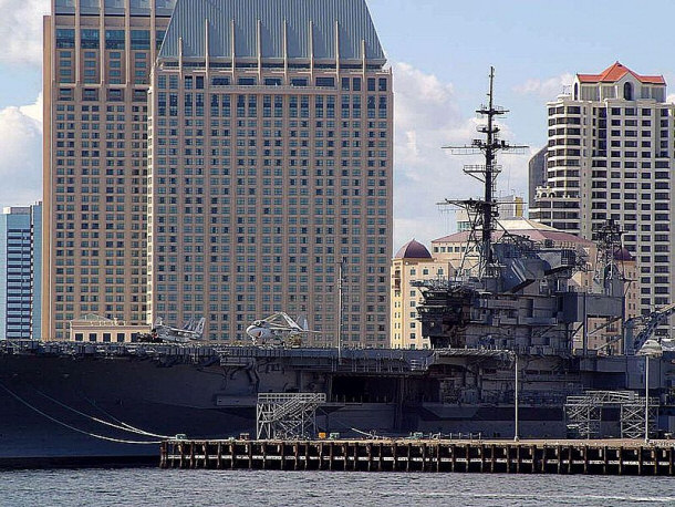 WWII Aircraft Carrier USS Midway at the San Diego Maritime Museum