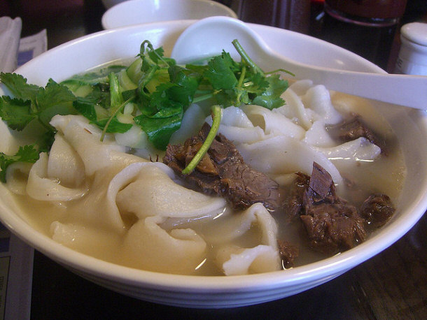 西北羊肉汤细面 Handmade Broad Noodles with Lamb Soup - 中华名小吃 Dumplings Plus by avlxyz, on Flickr