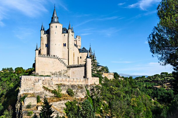 Alcazar of Segovia actually inspired Walt Disney’s Cinderella Castle.