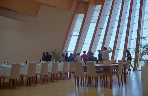 Inside the Bodegas Ysios is a winery. 