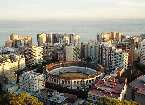 Plaza de Toros bullfighting arena in Andalucia, Spain