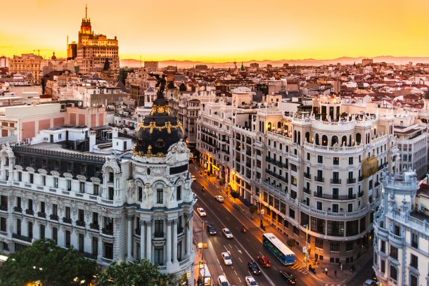 Gran Via, Madrid, Spain