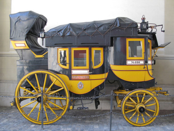 Old Coach at the Swiss Museum of Transportation