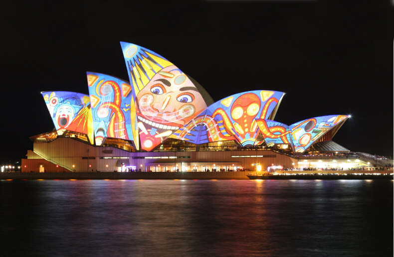 Sydney Opera House During Vivid Sydney 2013