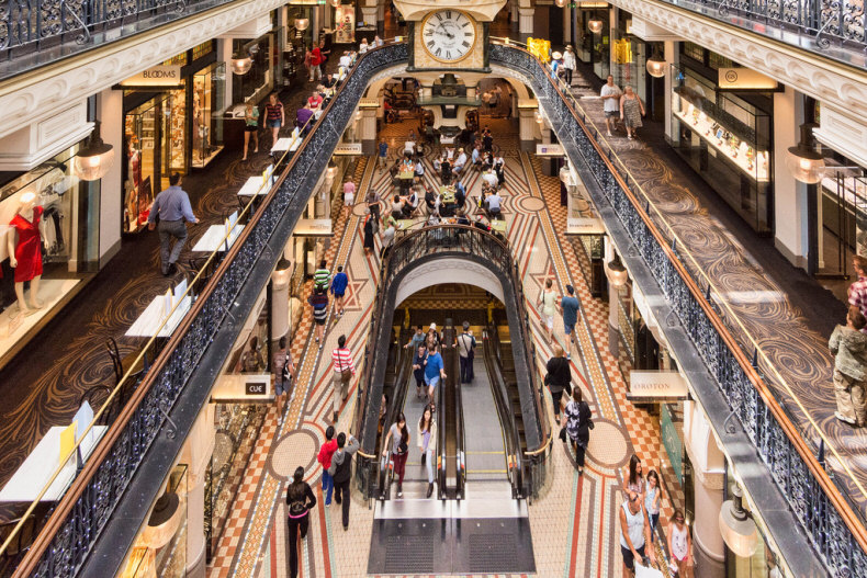 Interior of Queen Victoria Building Sydney, Australia