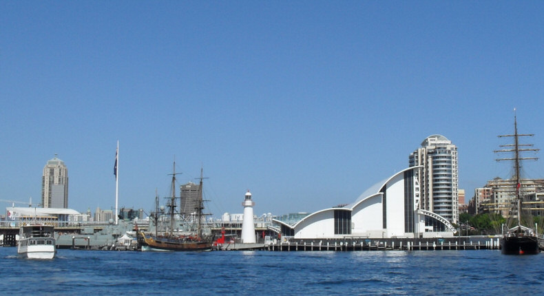 Side Profile of the Australian National Maritime Museum