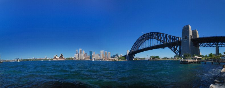 Sydney Harbor Bridge and Downtown Sydney