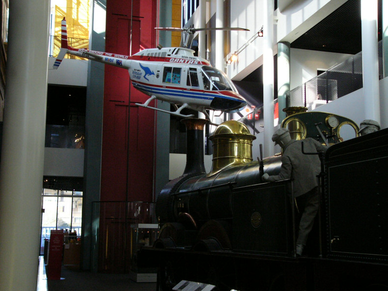 Exhibit and Interior of Powerhouse Museum