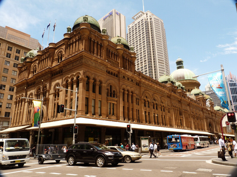 Exterior View of Queen Victoria Building Sydney, Australia