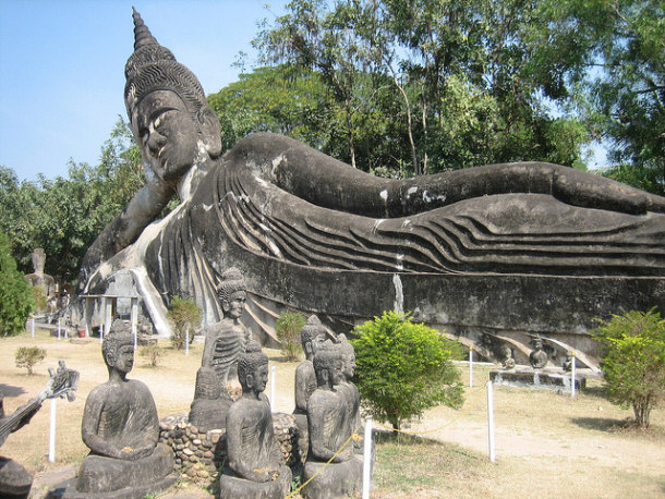 Buddha Park by Prince Roy, on Flickr Humongous statue of Buddha in Buddha Park