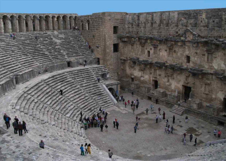 View of Aspendos Theatre from Upper Gallery