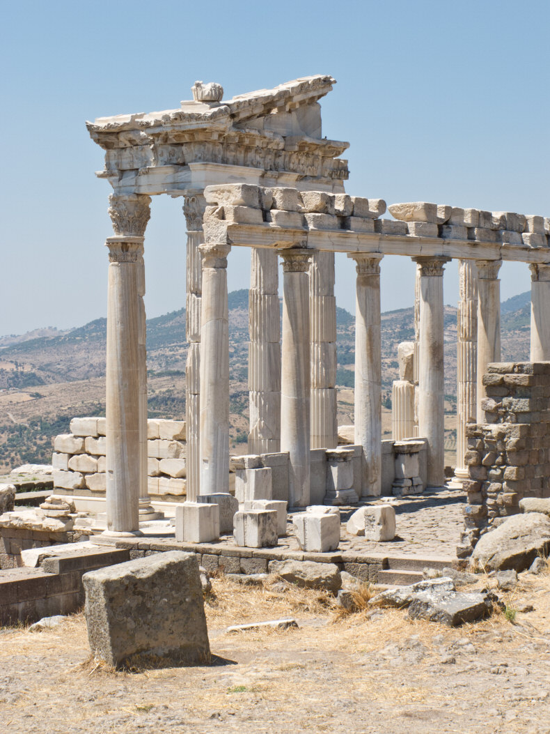 Temple of Trajan at Pergamon in Modern-day Turkey