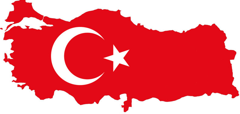 map of turkey flag