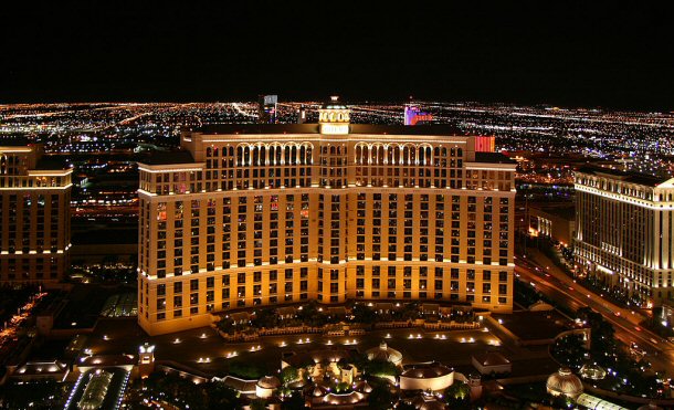 The Bellagio is a clasiser way to drink at Las Vegas, NV.