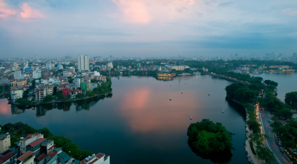 Hanoi Vietnam skyline