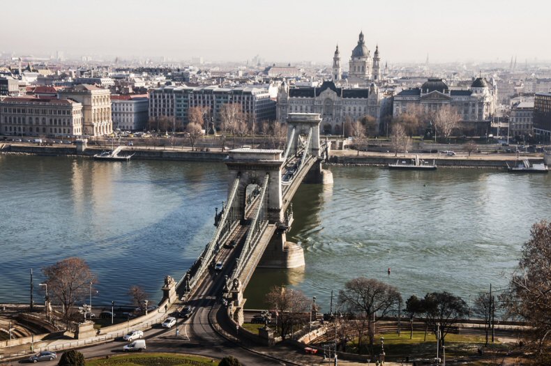 The two cities, Buda and Pest,  have been connected by the amazing bridge called the Chain Bridge. 