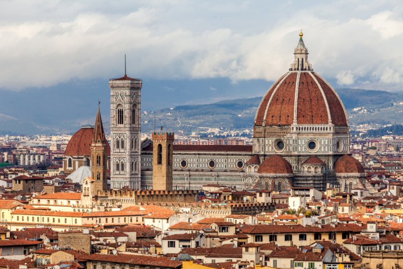  Some creative works include: numerous statues, sculptures, palaces, museums, art galleries, buildings and churches in Florence, Italy,
