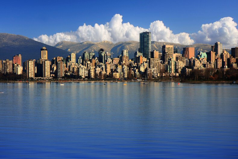 Vancouver is noted as a wonderful city with natural beauty and is located on the west coast of Canada.