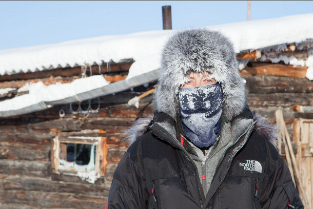 Photographer Maarten Takens in Oymyakon