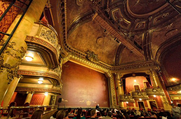 The Eglin and Winter Garden Theatre Center has an ornate stage.