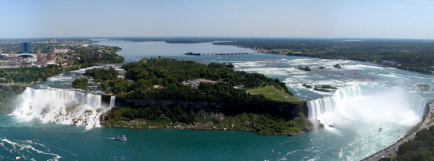 niagara falls and goat island