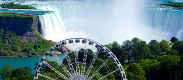 Clifton Hills' Skywheel overlooking the Falls