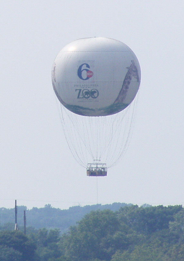 Channel 6 "Zooballoon" Flies With Passengers Above the Philadelphia Zoo