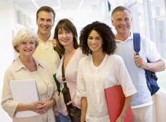 Group of Professional Aged returning to Academics