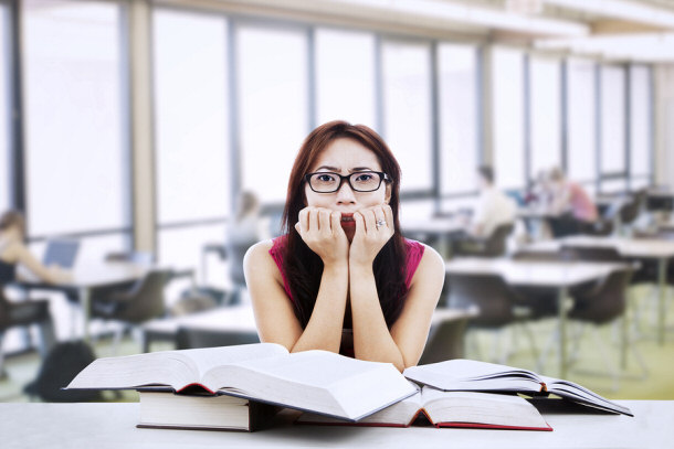 Student wasting time worrying