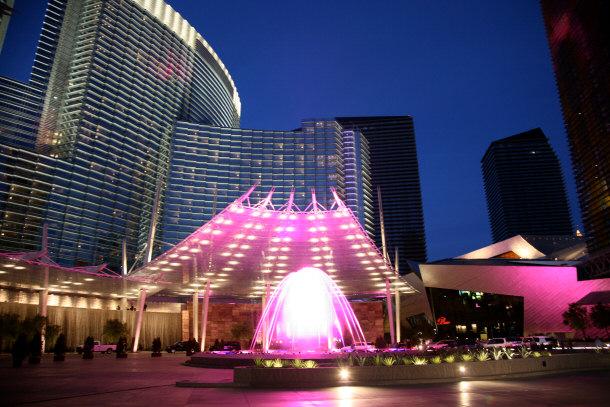 Front View of Aria Resort and Casino