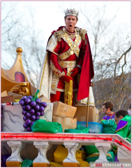 Will Ferrell as the King of Mardi Gras