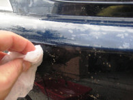Remove dead bugs from your windshield, paint or bumper with dryer sheets