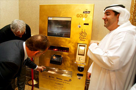 ATM Gold Machine in Abu Dhabi Dubai
