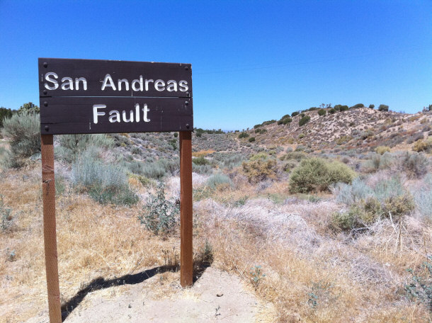 sign for san andreas fault