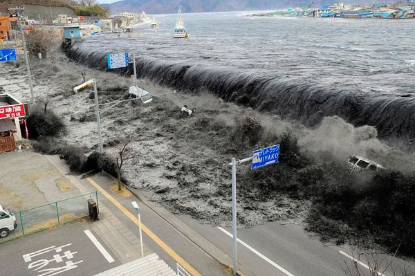 Tsunami Following Japanese Earthquake in 2011