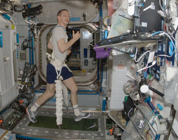 Running on Treadmill Aboard ISS