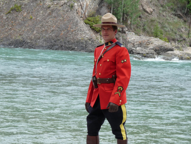 Royal Canadian Mounted Police Wearing Dress Traditional Gear