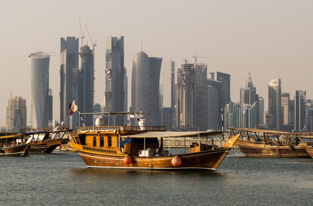 Traditional Dhows (boats)  Qatar