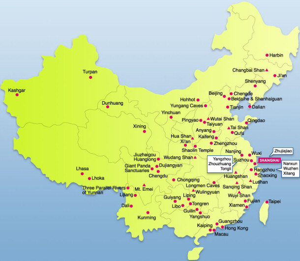 major chinese cities