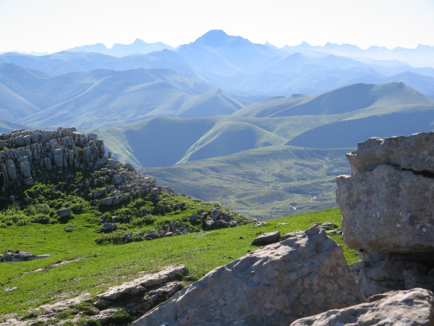 View of Mt. Urkulu in the Western Pyrenees - Heart of French Basque Country