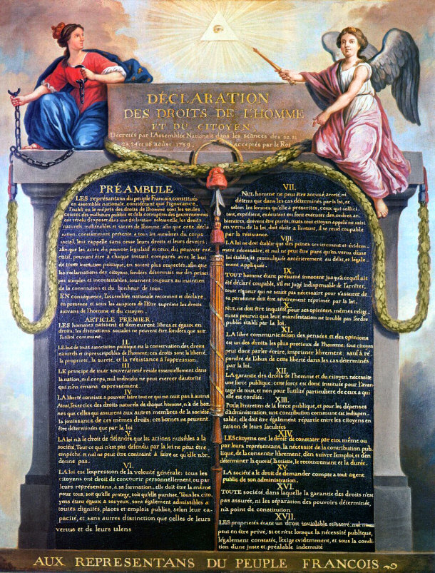 Important Document of the French Revolution - Declaration of the Rights of Man and of the Citizen of 1789