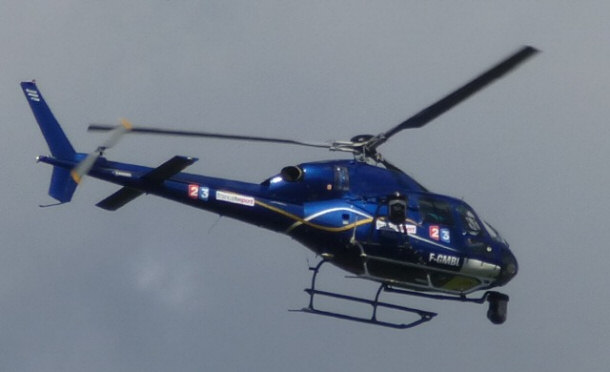 French TV Helicopter